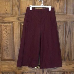 COS Women’s Burgundy Wide Leg Trouser